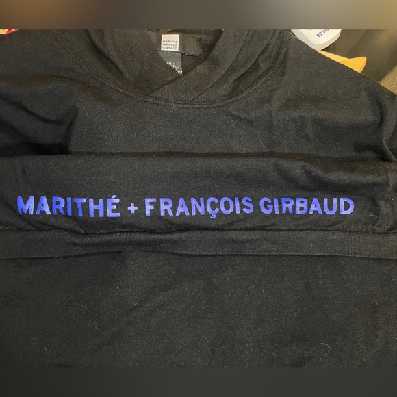 Marithe Fracois Girbaud Black Branded Hoodie - Picture 4 of 5